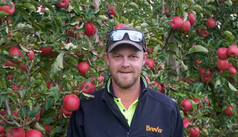 Sam Boyce, Operations Manager at a Goulburn Valley orchard